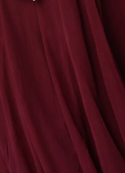 Mauve Net Sequins N Burgundy Godet Dress Festive Wear -Sari Grace Shop Mauve Net Sequins N Burgundy Godet Dress DRBS02205032 rrc4