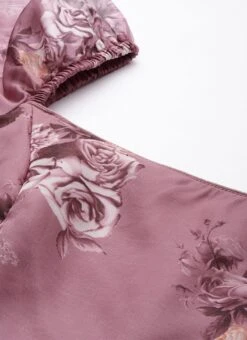 Mauve Organza Digital Printed Dress After Six Wear -Sari Grace Shop Mauve Organza Digital Printed Dress DRBS02210906 rrc1