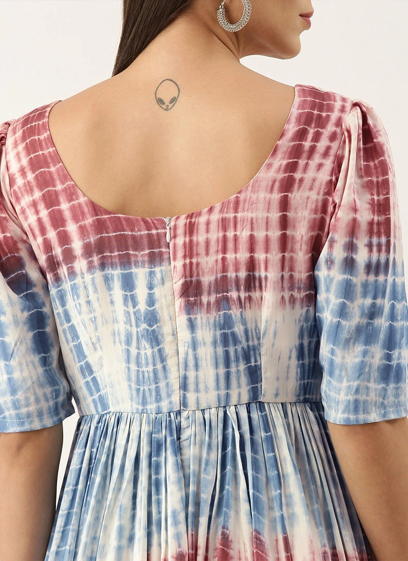 Multi Color Maxi Dress Festive Wear 7 Multi Color Maxi Dress Festive Wear - Image 6