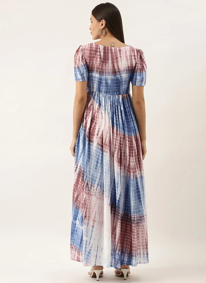 Multi Colour Modal Woven Dress After Six Wear 6 Multi Colour Modal Woven Dress After Six Wear - Image 4