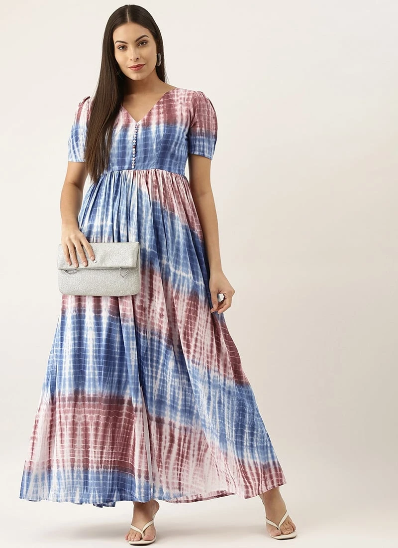 Multi Colour Modal Woven Dress After Six Wear 5 Multi Colour Modal Woven Dress After Six Wear - Image 3