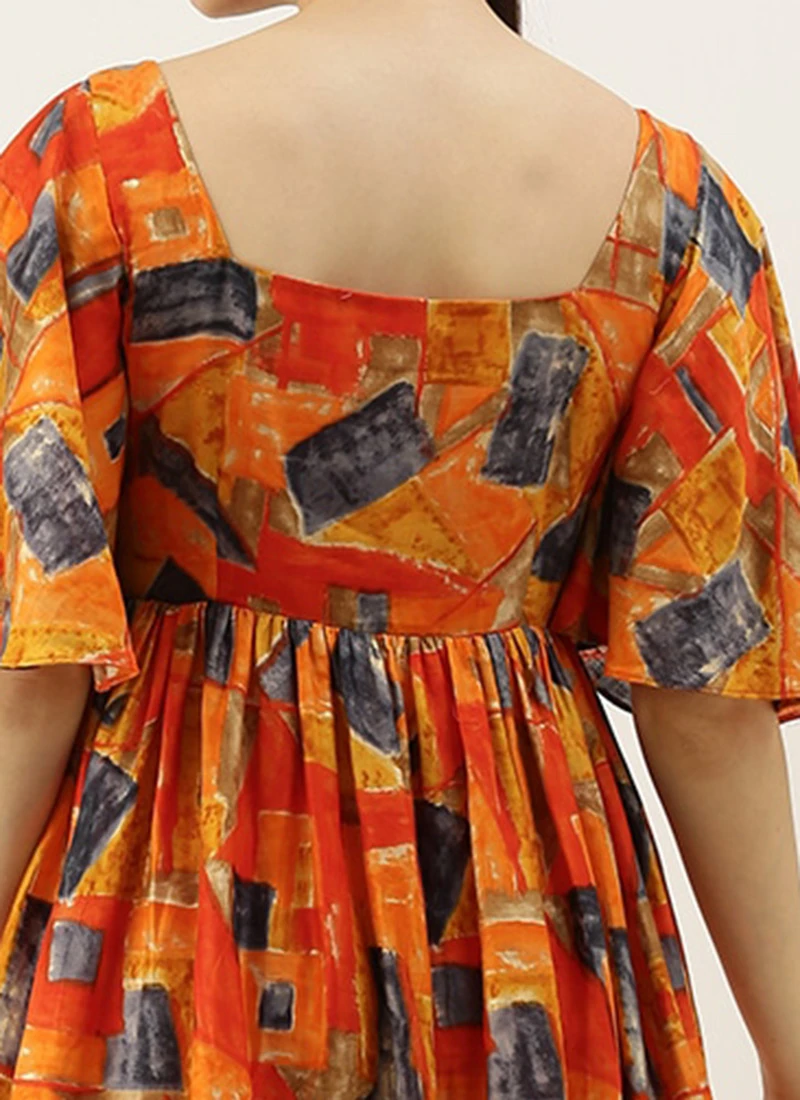 MultiColored Bell Sleeve Dress After Six Wear 8 MultiColored Bell Sleeve Dress After Six Wear - Image 6