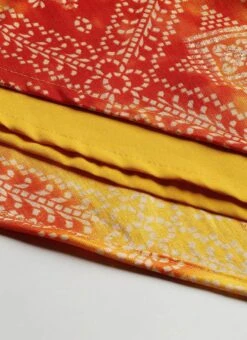 MultiColored Printed Cotton Knee Length Dress After Six Wear -Sari Grace Shop MultiColored Printed Cotton Knee Length Dress DRBS02105402 rrc4