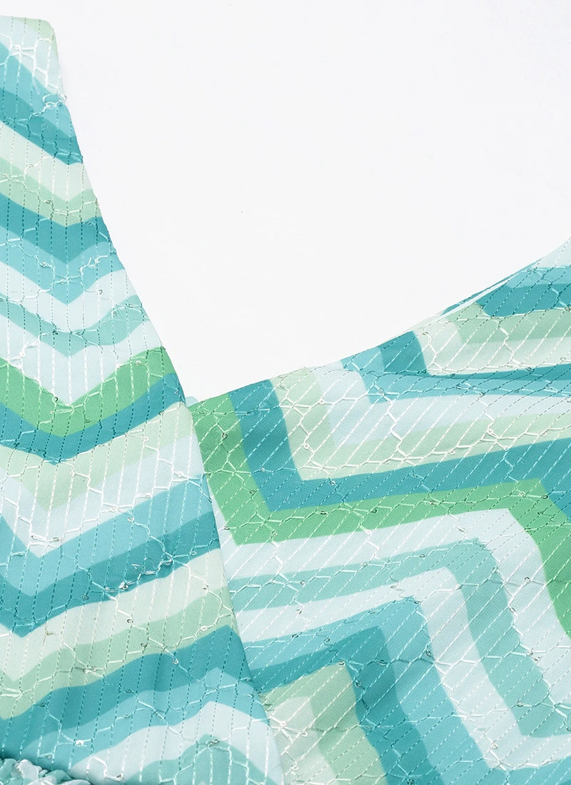 Multicolored Chinon Printed N Embroidered Maxi Dress After Six Wear 7 Multicolored Chinon Printed N Embroidered Maxi Dress After Six Wear - Image 5