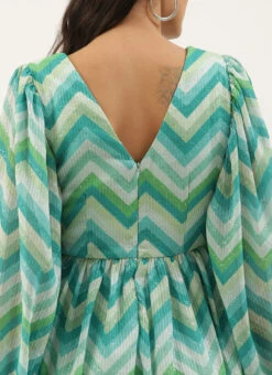 Multicolored Chinon Printed N Embroidered Maxi Dress After Six Wear 15 Multicolored Chinon Printed N Embroidered Maxi Dress After Six Wear -Sari Grace Shop Multicolored Chinon Printed N Embroidered Maxi dress DRBS02205040 rrc2