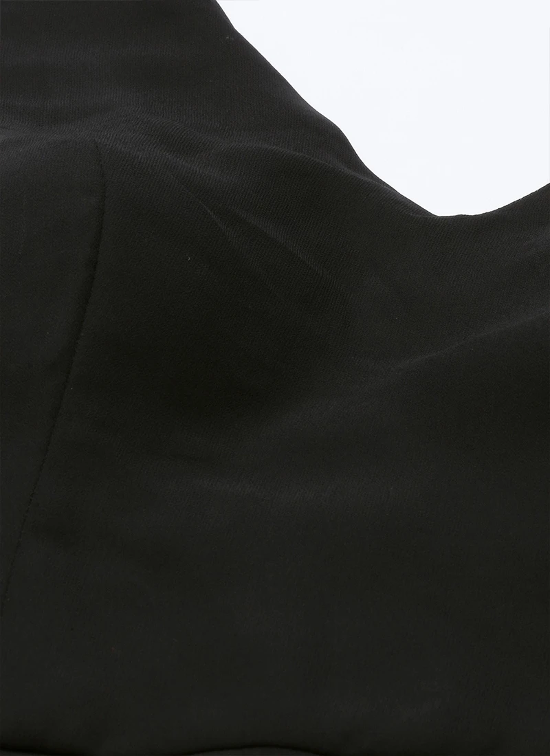 Multicolored Digital Print Organza Jacket N Black Dress Festive Wear 8 Multicolored Digital Print Organza Jacket N Black Dress Festive Wear - Image 6