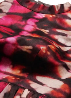 Multicolored Digital Printed Gathered Dress After Six Wear 14 Multicolored Digital Printed Gathered Dress After Six Wear -Sari Grace Shop Multicolored Digital Printed Gathered Dress DRBS02110843 rrc1