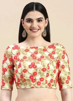 Multicolored Embroidered Net Blouse Festive Wear 12 Multicolored Embroidered Net Blouse Festive Wear -Sari Grace Shop Multicolored Embroidered Net Blouse BLBS02210838 u