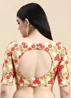 Multicolored Embroidered Net Blouse Festive Wear 15 Multicolored Embroidered Net Blouse Festive Wear -Sari Grace Shop Multicolored Embroidered Net Blouse BLBS02210838 rrc2
