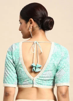 Multicolored Georgette Embroidered Blouse Festive Wear 13 Multicolored Georgette Embroidered Blouse Festive Wear -Sari Grace Shop Multicolored Georgette Embroidered Blouse BLBS02305184 b