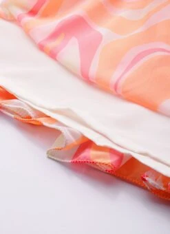 Multicolored Georgette Pinted Tiered Gathers Dress After Six Wear -Sari Grace Shop Multicolored Georgette Pinted Tiered Gathers Dress DRBS02307654 rrc4