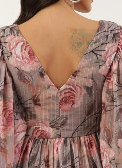 Multicolored Georgette Printed N Embroidered Maxi Dress Festive Wear 15 Multicolored Georgette Printed N Embroidered Maxi Dress Festive Wear -Sari Grace Shop Multicolored Georgette Printed N Embroidered Maxi dress DRBS02205041 rrc2