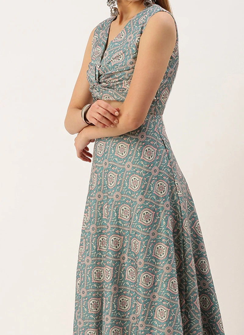 Multicolored Modal Digital Printed Dress After Six Wear 3 Multicolored Modal Digital Printed Dress After Six Wear