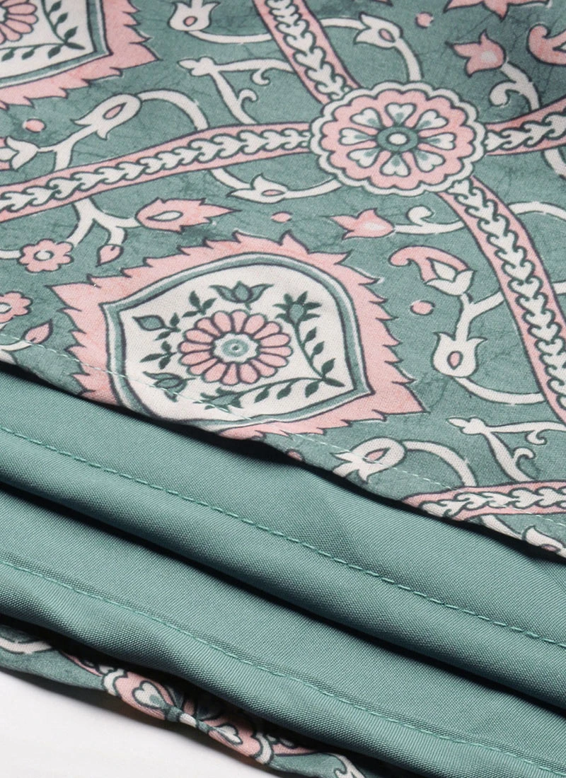 Multicolored Modal Digital Printed Dress After Six Wear 7 Multicolored Modal Digital Printed Dress After Six Wear - Image 5