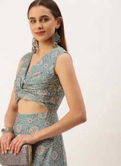 Multicolored Modal Digital Printed Dress After Six Wear 17 Multicolored Modal Digital Printed Dress After Six Wear -Sari Grace Shop Multicolored Modal Digital printed Dress DRBS02210955 rrc4