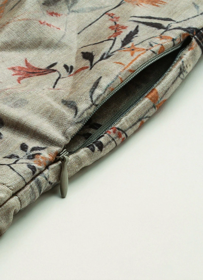 Multicolored Printed Off Shoulder Style Dress Festive Wear 9 Multicolored Printed Off Shoulder Style Dress Festive Wear - Image 7