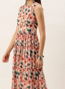 Featured Products 5 Multicoloured Georgette Pleated Dress After Six Wear Party Wear