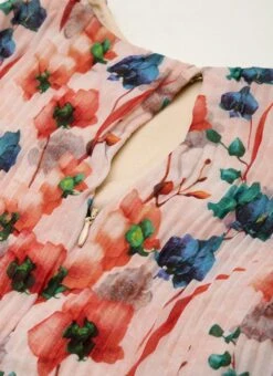 Multicoloured Georgette Pleated Dress After Six Wear Party Wear 14 Multicoloured Georgette Pleated Dress After Six Wear Party Wear -Sari Grace Shop Multicoloured Georgette Pleated Dress DRBS02211036 rrc1