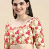 Multicoloured Net Embroidered Blouse Festive Wear 1 Multicoloured Net Embroidered Blouse Festive Wear -Sari Grace Shop Multicoloured Net Embroidered Blouse BLBS02210827 l