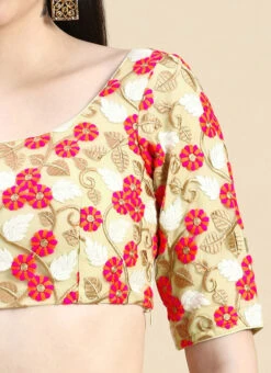 Multicoloured Net Embroidered Blouse Festive Wear 16 Multicoloured Net Embroidered Blouse Festive Wear -Sari Grace Shop Multicoloured Net Embroidered Blouse BLBS02210827 rrc3