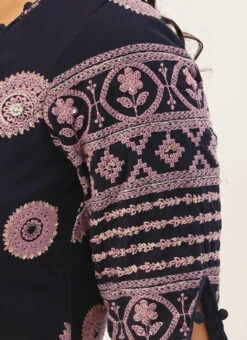 Navy Blue Georgette Embroidered Blouse Festive Wear 17 Navy Blue Georgette Embroidered Blouse Festive Wear -Sari Grace Shop Navy Blue Georgette Embroidered Blouse BLBS02305203 rrc4