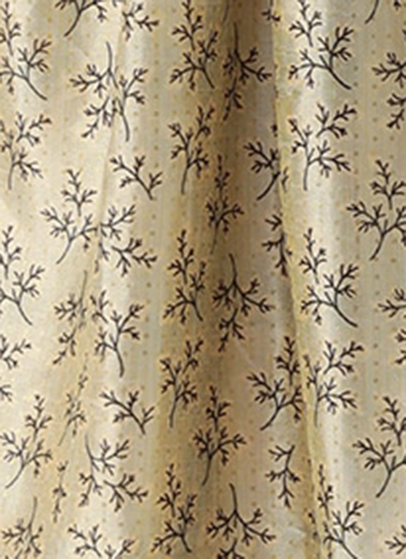 Off White Art Silk Gathered Flare Dress Festive Wear 10 Off White Art Silk Gathered Flare Dress Festive Wear - Image 8