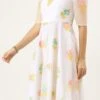 Off White Organza Ankle Length Dress After Six Wear -Sari Grace Shop Off White Organza Ankle Length Dress DRBS02110848 l