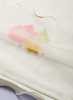 Off White Pleated Yoke Organza Dress After Six Wear 14 Off White Pleated Yoke Organza Dress After Six Wear -Sari Grace Shop Off White Pleated Yoke Organza Dress DRBS02110893 rrc2