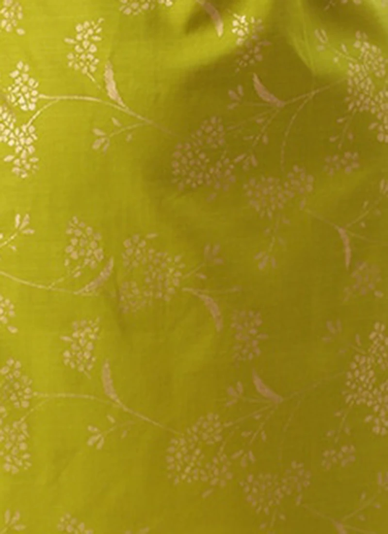 Olive Green Rayon Print Dress After Six Wear 10 Olive Green Rayon Print Dress After Six Wear - Image 8