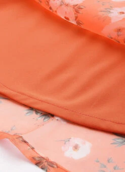 Orange Digital Printed Organza Dress After Six Wear 17 Orange Digital Printed Organza Dress After Six Wear -Sari Grace Shop Orange Digital Printed Organza Dress DRBS02303873 rrc4