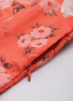 Orange N Off White Printed Dress Festive Wear 16 Orange N Off White Printed Dress Festive Wear -Sari Grace Shop Orange N Off White Printed Dress DRBS02303892 rrc3