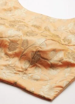Peach Brocade Blouse Festive Wear Wedding Wear 14 Peach Brocade Blouse Festive Wear Wedding Wear -Sari Grace Shop Peach Brocade Blouse BLBS02210831 rrc1 1