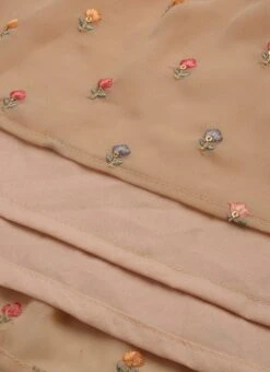 Peach Embroidered Georgette Dress Festive Wear 15 Peach Embroidered Georgette Dress Festive Wear -Sari Grace Shop Peach Embroidered Georgette Dress DRBS02210931 rrc3