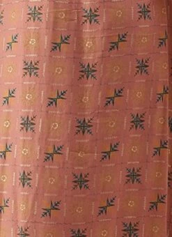Peach Foil Printed A Line Dress Work Wear -Sari Grace Shop Peach Foil Printed A line Dress DRBS02111070 rrc3 1