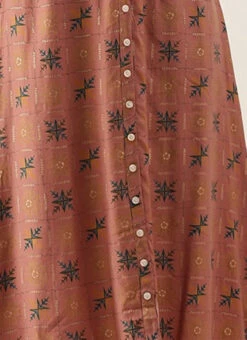 Peach Foil Printed A Line Dress After Six Wear Work Wear 17 Peach Foil Printed A Line Dress After Six Wear Work Wear -Sari Grace Shop Peach Foil Printed A line Dress DRBS02111070 rrc4