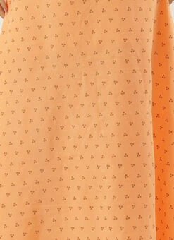 Peach Foil Printed Cotton Maxi Dress After Six Wear Festive Wear 17 Peach Foil Printed Cotton Maxi Dress After Six Wear Festive Wear -Sari Grace Shop Peach Foil Printed Cotton Maxi Dress DRBS02206182 rrc4