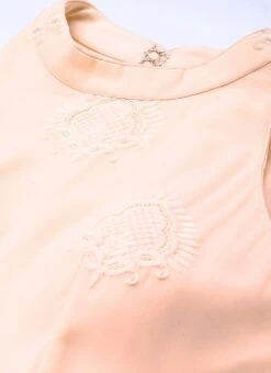 Peach Georgette Embroidered Dress Festive Wear 13 Peach Georgette Embroidered Dress Festive Wear -Sari Grace Shop Peach Georgette Embroidered Dress DRBS02308960 rrc1