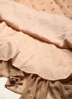 Peach Georgette Embroidered Maxi Dress Festive Wear 17 Peach Georgette Embroidered Maxi Dress Festive Wear -Sari Grace Shop Peach Georgette Embroidered Maxi Dress DRBS02210901 rrc4