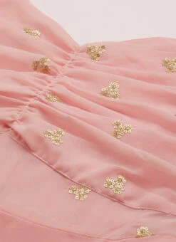 Peach N Pink Embroidered Dress Party Wear 14 Peach N Pink Embroidered Dress Party Wear -Sari Grace Shop Peach N Pink Embroidered Dress DRBS02206265 rrc1