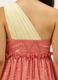 Peach N White Embroidered Tiered Maxi Dress Festive Wear 15 Peach N White Embroidered Tiered Maxi Dress Festive Wear -Sari Grace Shop Peach N White Embroidered Tiered Maxi Dress DRBS02206302 rrc2