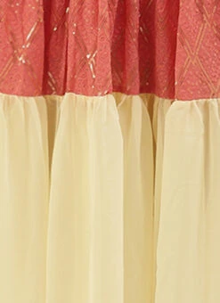 Peach N White Embroidered Tiered Maxi Dress Festive Wear 17 Peach N White Embroidered Tiered Maxi Dress Festive Wear -Sari Grace Shop Peach N White Embroidered Tiered Maxi Dress DRBS02206302 rrc4