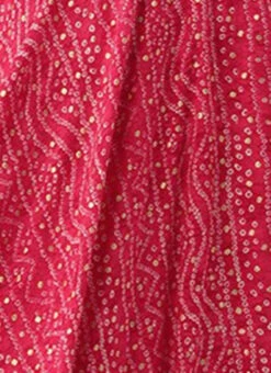 Pink Bandhani Printed Rayon Strap Neck Dress Festive Wear 17 Pink Bandhani Printed Rayon Strap Neck Dress Festive Wear -Sari Grace Shop Pink Bandhani Printed Rayon Strap Neck Dress DRBS02303755 rrc4