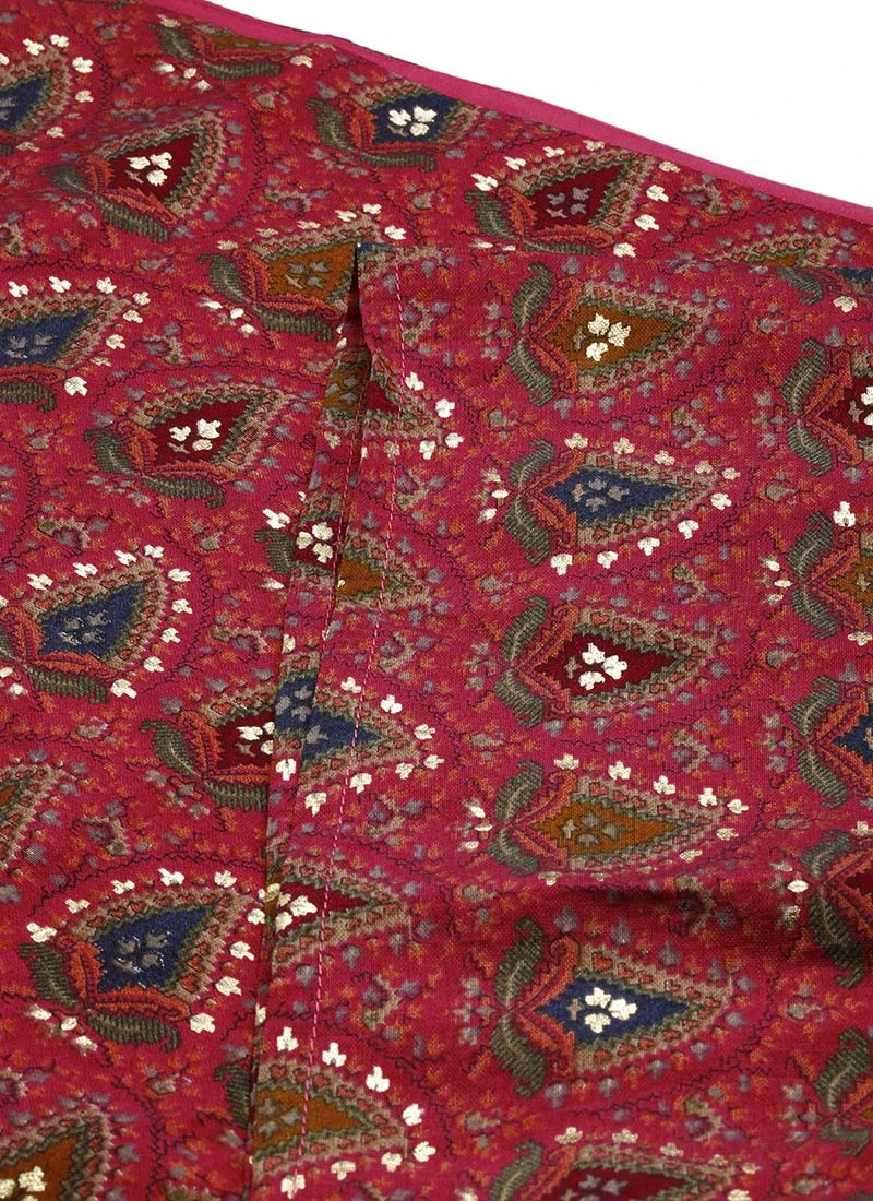 Pink Chanderi Art Silk Dress After Six Wear 7 Pink Chanderi Art Silk Dress After Six Wear - Image 5