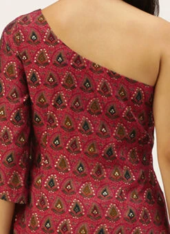 Pink Chanderi Art Silk Dress After Six Wear 15 Pink Chanderi Art Silk Dress After Six Wear -Sari Grace Shop Pink Chanderi Art Silk Dress DRBS02206247 rrc2