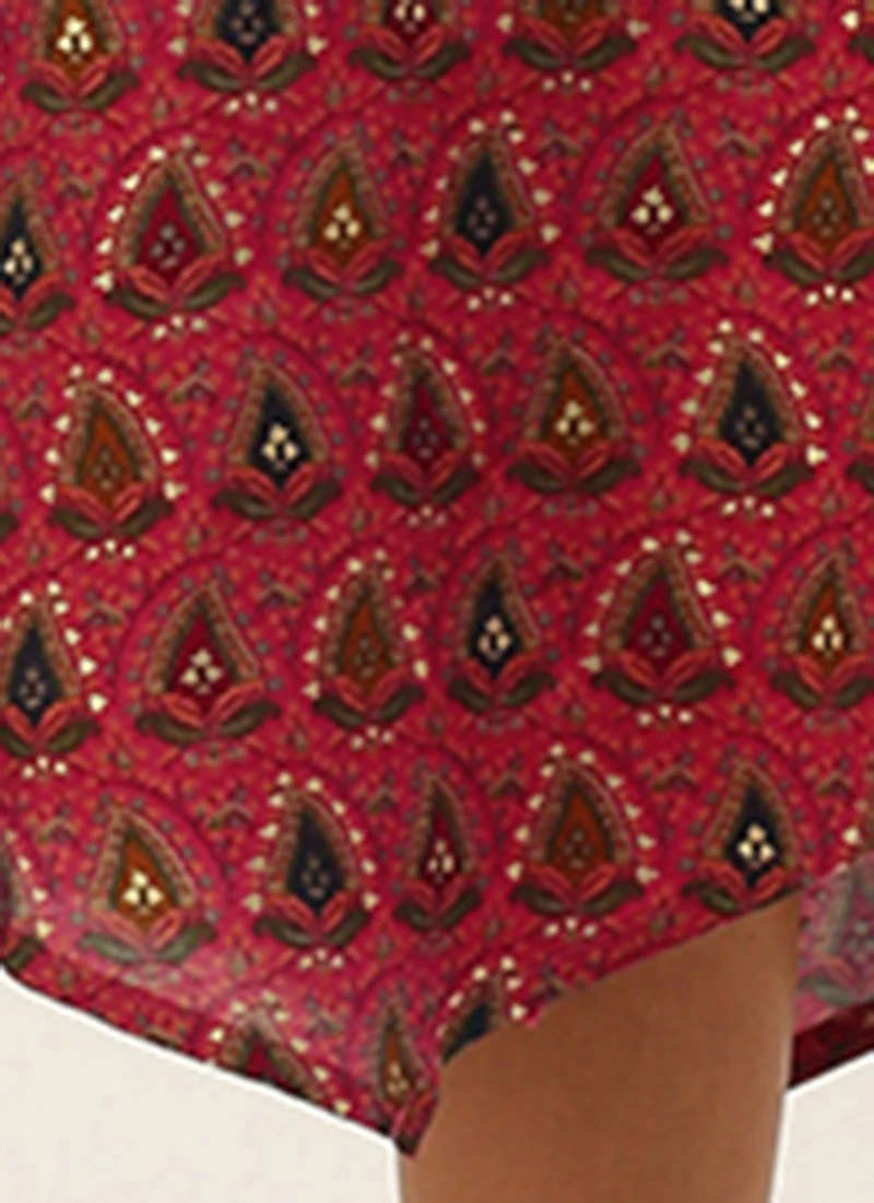 Pink Chanderi Art Silk Dress After Six Wear 10 Pink Chanderi Art Silk Dress After Six Wear - Image 8