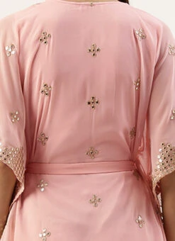 Pink Embroidered Kaftan Dress Festive Wear 15 Pink Embroidered Kaftan Dress Festive Wear -Sari Grace Shop Pink Embroidered Kaftan Dress DRBS02205035 rrc2
