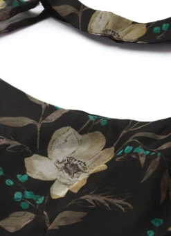 Pink Foil Organza Mini Dress Party Wear -Sari Grace Shop Pink Foil Organza Mini Dress DRBS02209617 rrc1