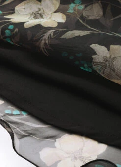 Pink Foil Organza Mini Dress Party Wear -Sari Grace Shop Pink Foil Organza Mini Dress DRBS02209617 rrc3