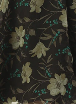 Pink Foil Organza Mini Dress Party Wear -Sari Grace Shop Pink Foil Organza Mini Dress DRBS02209617 rrc4