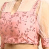 Pink Foil Printed Net Blouse Festive Wear -Sari Grace Shop Pink Foil Printed Net Blouse BLBS02305182 l